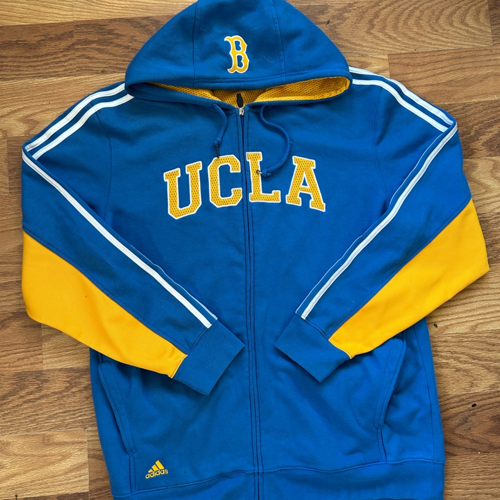 Adidas Blue and Yellow UCLA Hoodie
